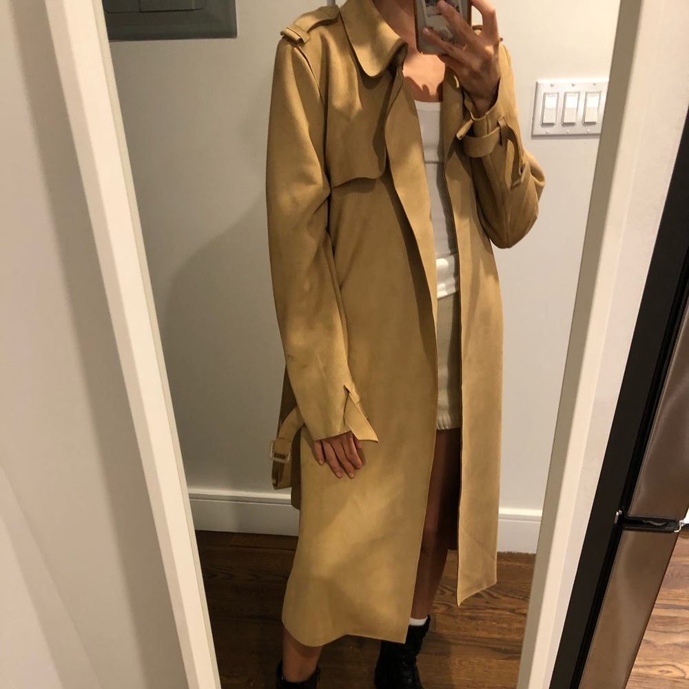 Zara Suede trench coat